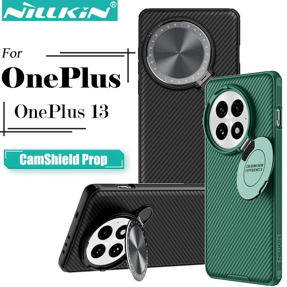 Nillkin para oneplus 13 camshield prop caso de telefone capa da câmera suporte proteção à prova de choque capa traseira