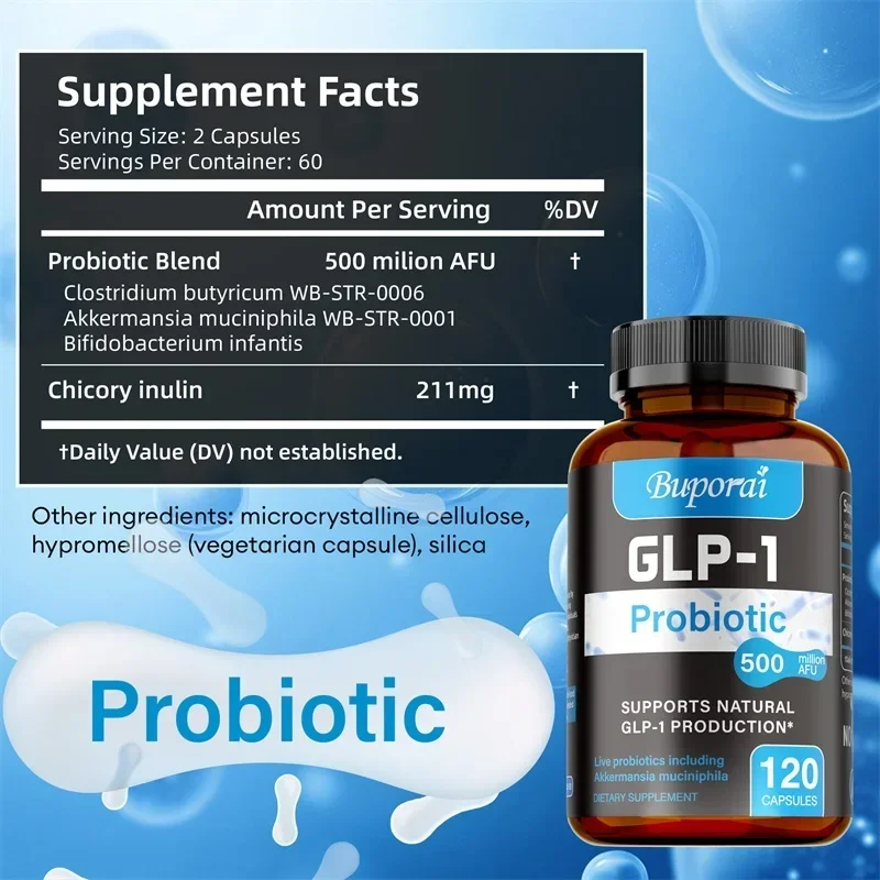 GLP-1 Probiotic Capsules - Natural Digestion, Constipation and Bowel Movement Relief, Gut Health, Boost Metabolism - Image 2