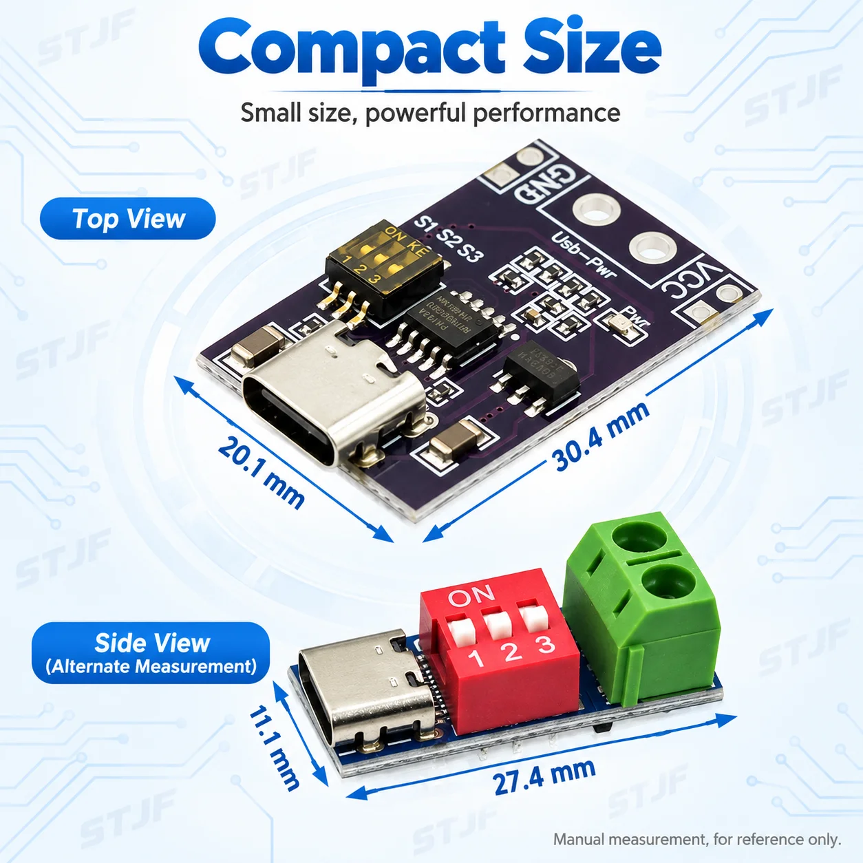 PD/QC Trigger Board Decoy Board Type-C Fast Charge Adjustable 5V 9V 12V 20V High Speed Charger Power Delivery Boost Module