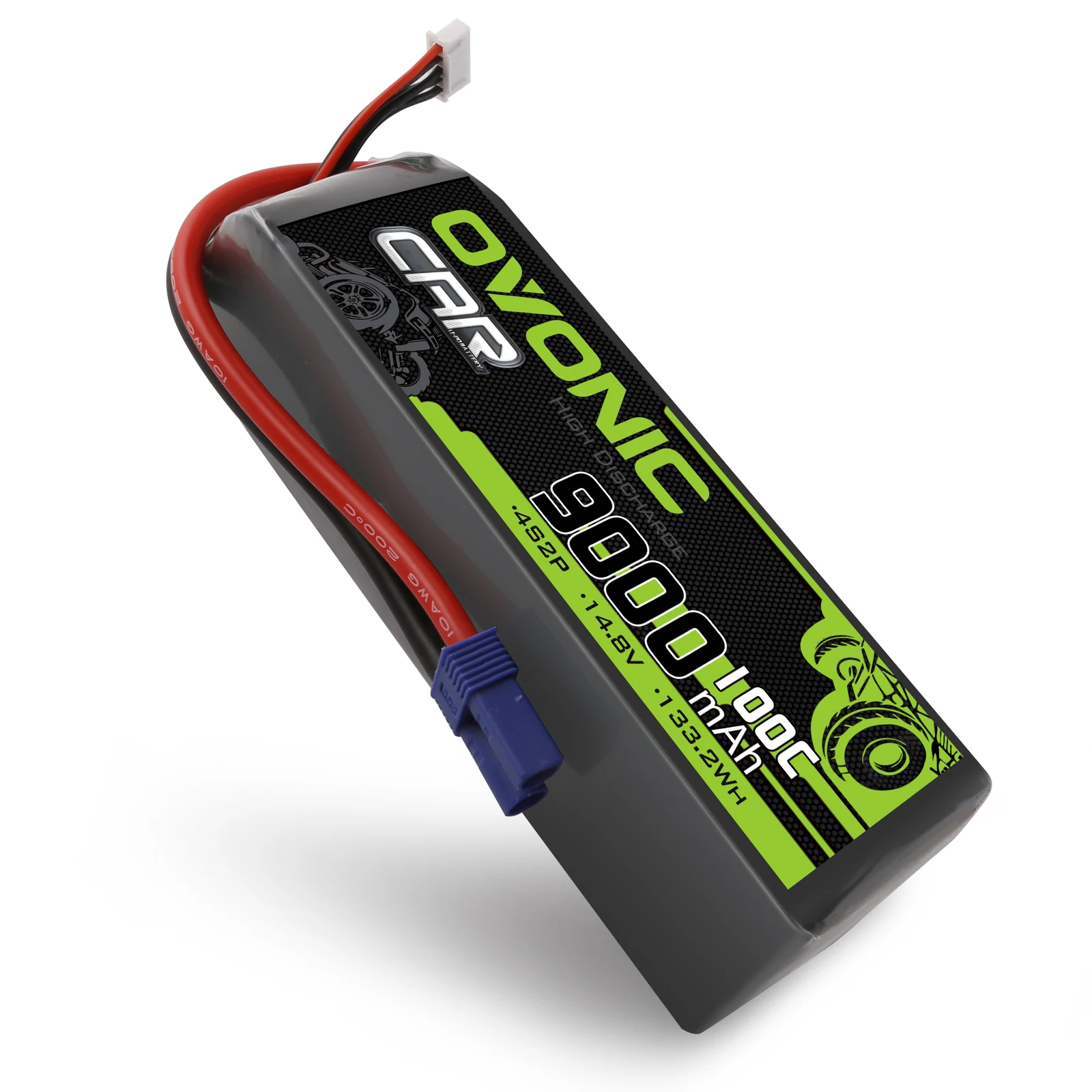 Batteria LiPo Ovonic 100C 9000mAh 4S 14,8 V con spina EC5 per 1/5 e 1/8 RC CAR MONSTER TRUCK e BUGGY RC Truck