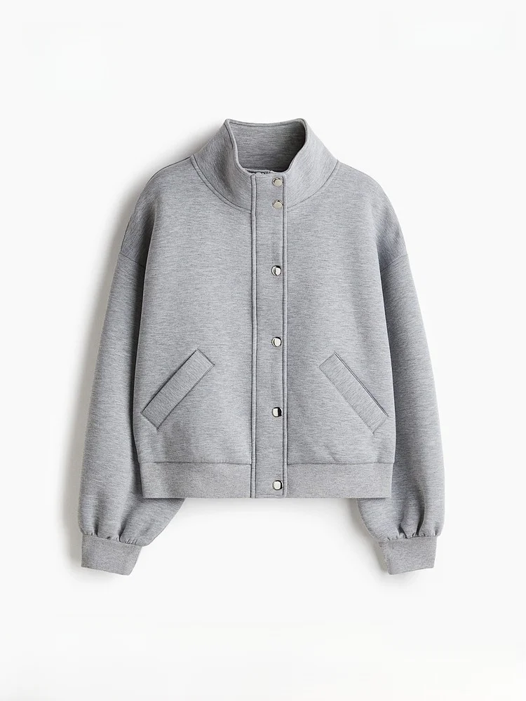 

H&M Spring Women's Sweat Cloth Jaet 30033 Spor Sle Metal Decorated Polyester Viscose Spandex Blend Universal Fit