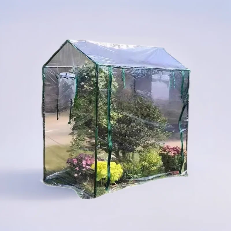 For Home Gardening Greenhouse Cover PVC Greenhouse 100x50x150 Cm Aluminum Foil Greenhouse Ample Growing Space Convenient Access