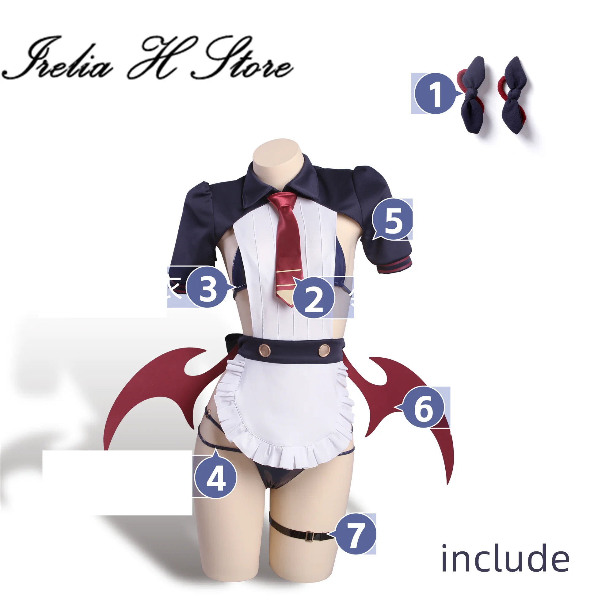 Irelia H Sorasaki Hina من الأرشيف الأزرق Sorasaki Hina أزياء تنكرية للنساء مجموعة موحدة خندق يمكن حجم مخصص