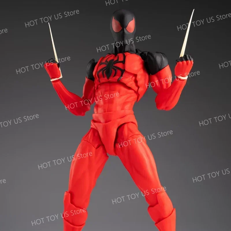 عمل الشكل الرجل العنكبوت سيمبيوت سبايدرمان في المخزون فوضى اللعب Messtoys بدلة سوداء الجار القرمزي العنكبوت أنيمي الهدايا اللعب