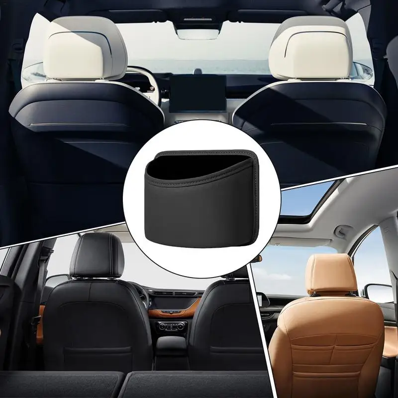 Car Trash Can For Back Seat Auto Trash Can Interior Car Garbage Bin Car Organizer Leakproof Multipurpose Car Organizers image 5