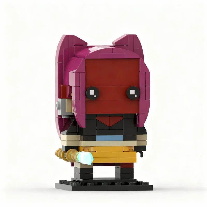 180-teiliges MOC Mira Brickheadz Modellbausatz Konstruktionsspielzeug Weihnachtsgeschenke DIY Kreative Idee Bildungsspielzeug zum Zusammenbauen Geburtstagsgeschenk