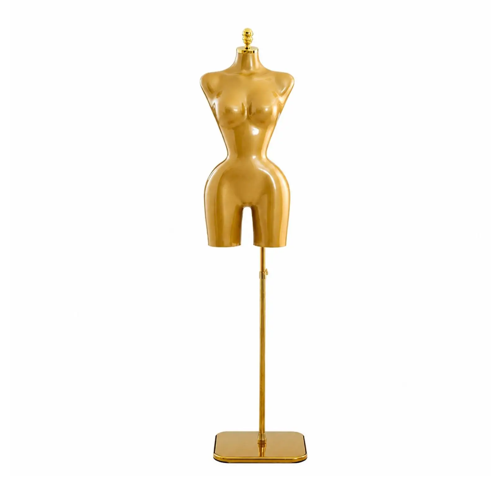 Female Dress Form with Stand Stable Metal Base Female Display Mannequin Mannequin Torso with Stand Adjustable Height