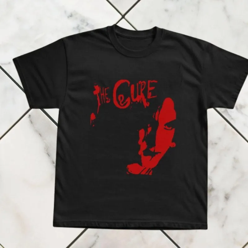 The Cure Band T-shirt, 90s Alternative Band T-shirt Four Seasons New Unisex Retro Genjuku Style T-shirt
