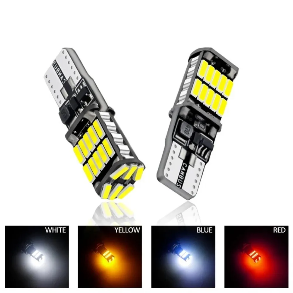 

2 шт. супер яркие светодиодные лампы T10 W5W Canbus 12 В/24 В желтый зеленый белый автомобильный салон купола освещение багажника номерного знака