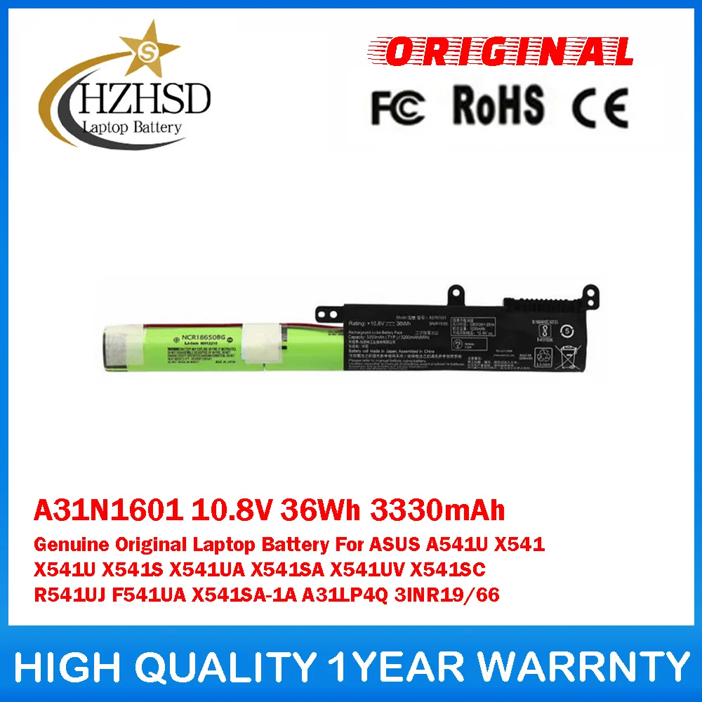 A31N1601 10.8V 36Wh 3330mAh Genuine Original Laptop Battery For ASUS A541U X541 X541U X541S X541UA X541SA X541UV X541SC R541UJ