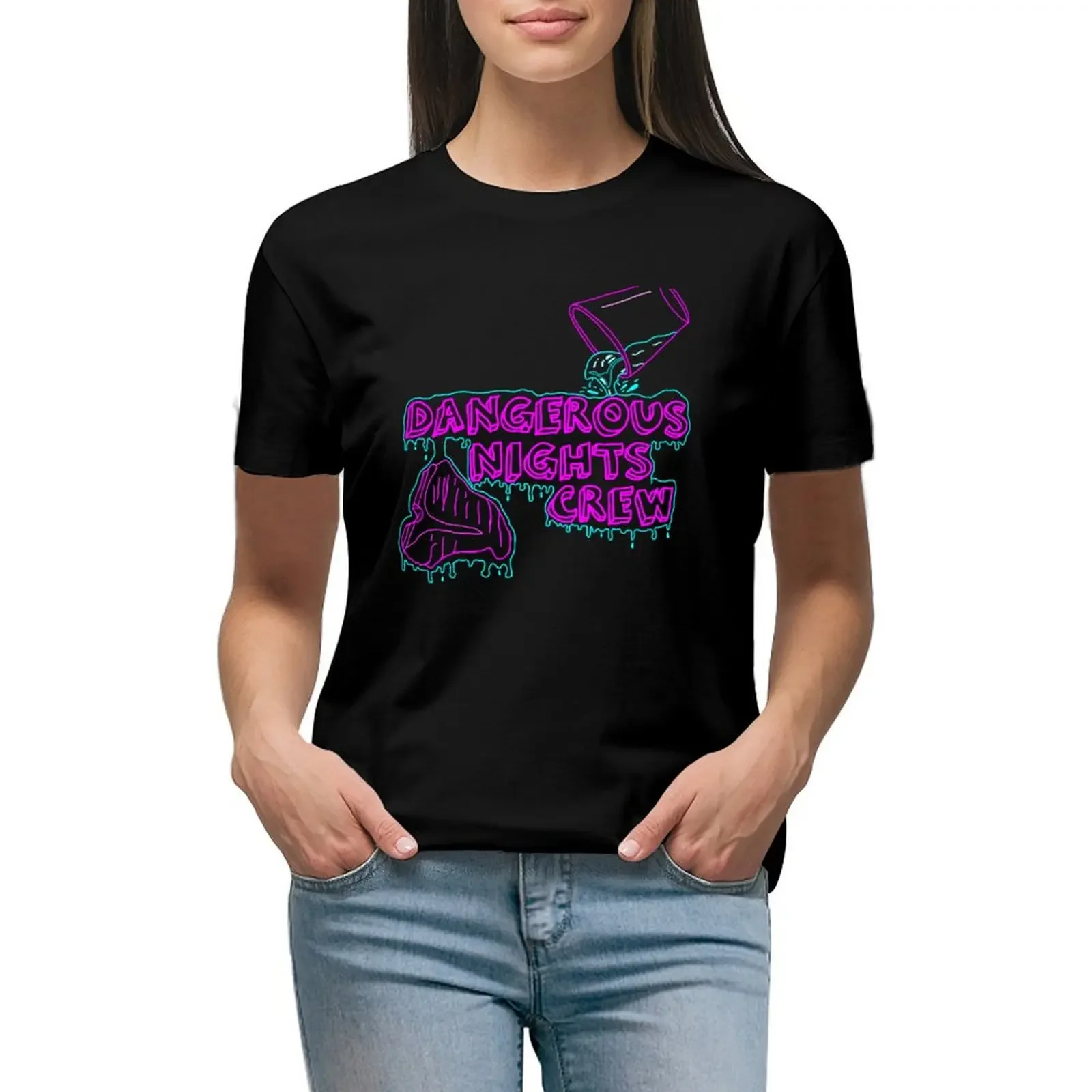 

Dangerous Nights Crew (I Think You Should Leave) T-Shirt vintage clothes tops luxury designer clothing Women