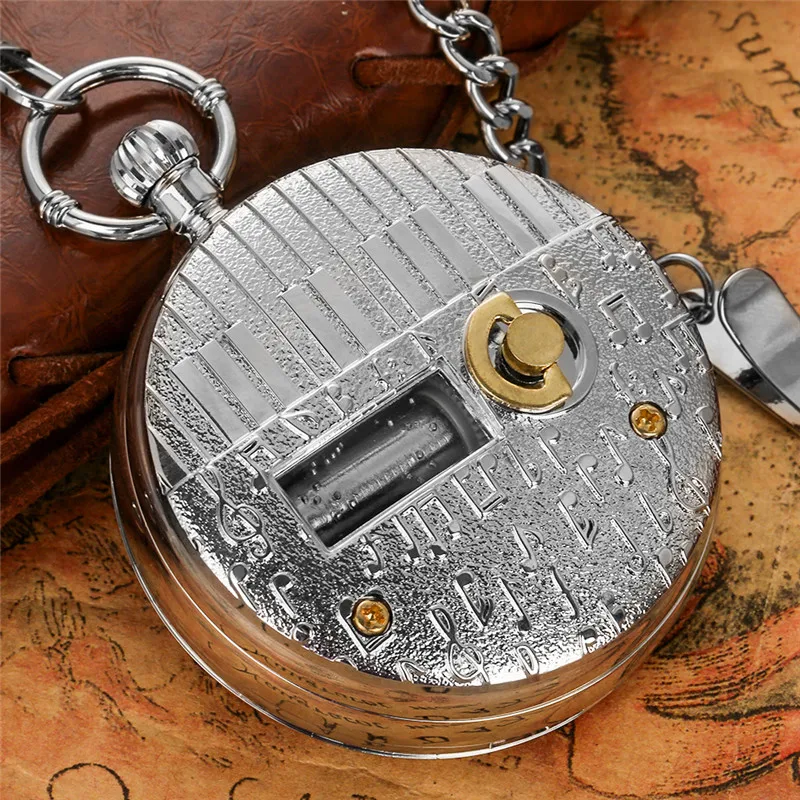 Musikalische Vintage-Quarz-Taschenuhr mit Libellen-Blumendesign spielt Castle in the Sky Melody, perfektes Geschenk für Musikliebhaber – Detail 2