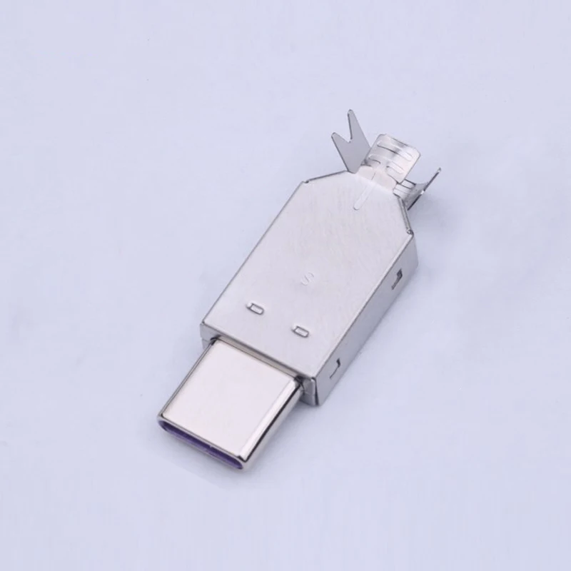 1-5PCS 24P Männlichen USB 3,1 Typ C Jack Ladestecker Schweißen USB-C 3 In 1 große Strom Stecker Mit Metall Fall Abdeckung Solder – Detail 2