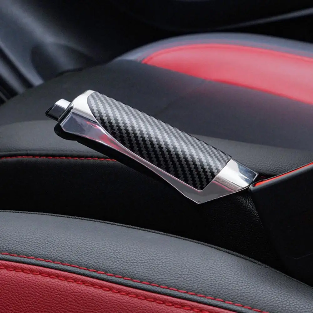 غطاء فرامل اليد مناسب حسب الطلب لفرملة اليد من ألياف الكربون لفرملة اليد للسيارة بقبضة مريحة ودرجة حرارة عالية للمركبة #4