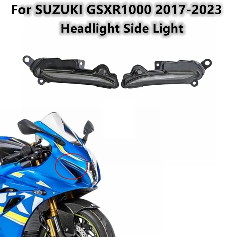 

Fit For SUZUKI GSXR1000 GSXR 1000 2017 - 2023 Car LED Front Headlight Fog Decorative Side Light Parts Component L7 L8 L9 L20 K17