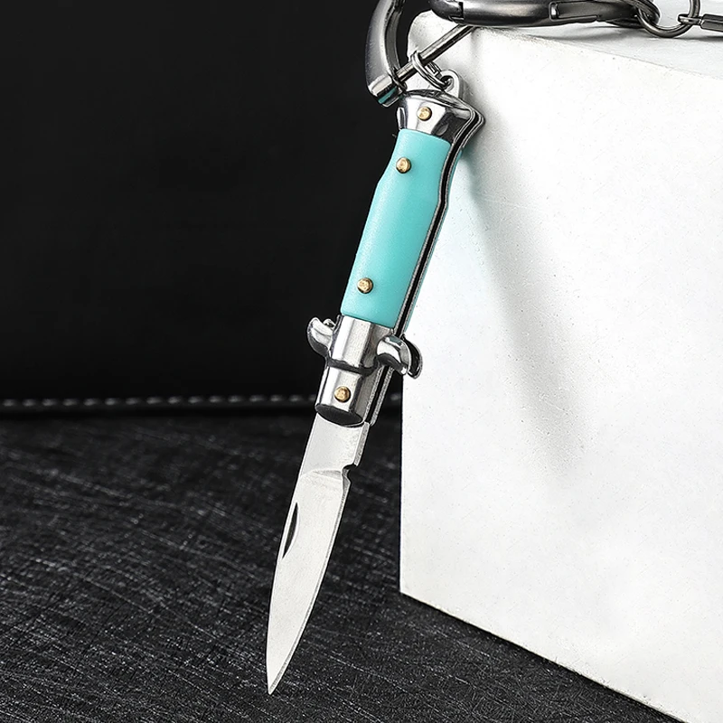 Tunafire Mini Folding Pocket Knife Multi Keychain Knife EDC Portable Outdoor Camping Small Cutter Knives Opener Unpacking Tools