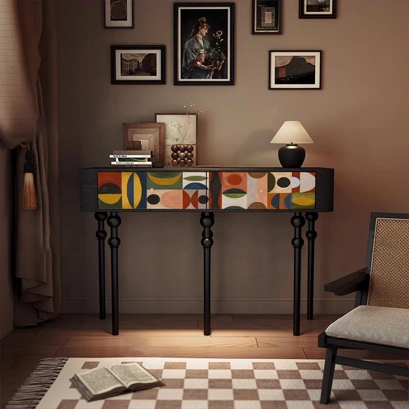 

French Vintage Console Tables Aesthetic Trendy Hallway Classic Console Table Premium Trendy Console Entrée Furniture Living Room