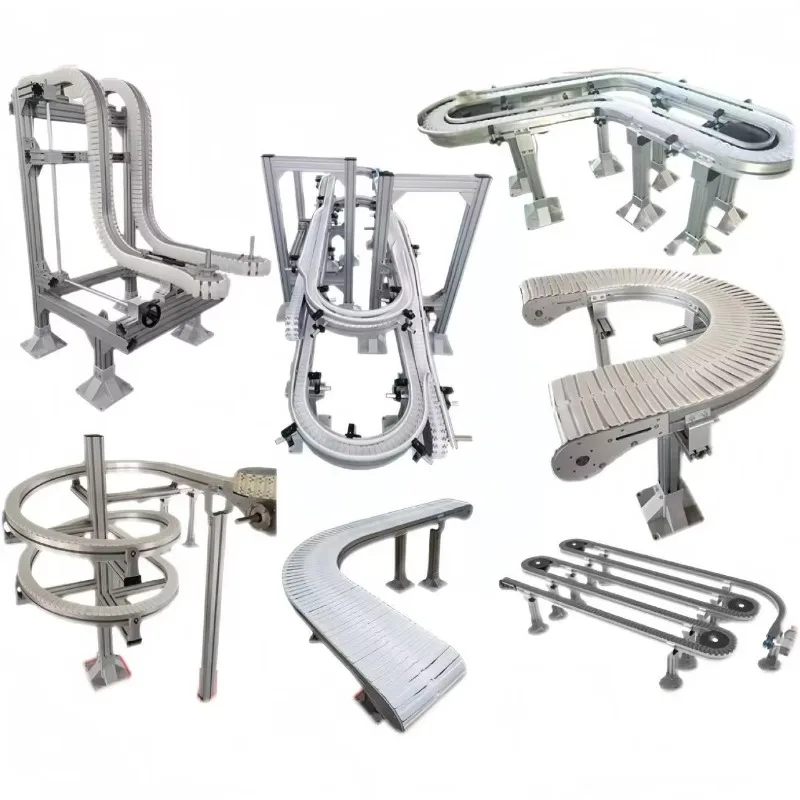 Flexible Chain Conveyor Cooling Spiral Tower, Food Drying High-Temperature Rectangular Conveyor