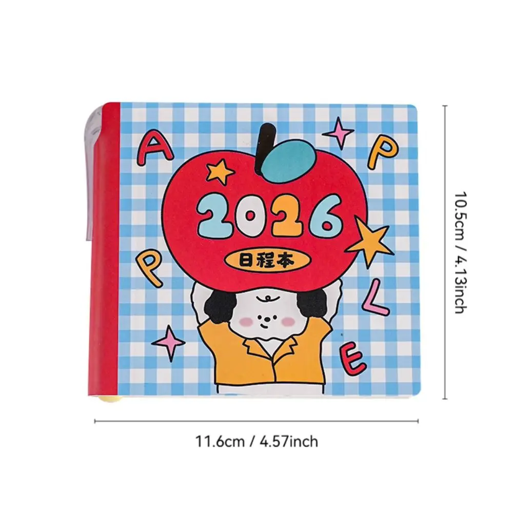 لطيف بولي Leather الجلود 2026 مخطط الكرتون جرو جدول أعمال صغير محمول لتقوم بها بنفسك موعد كتاب اللوازم المدرسية #6