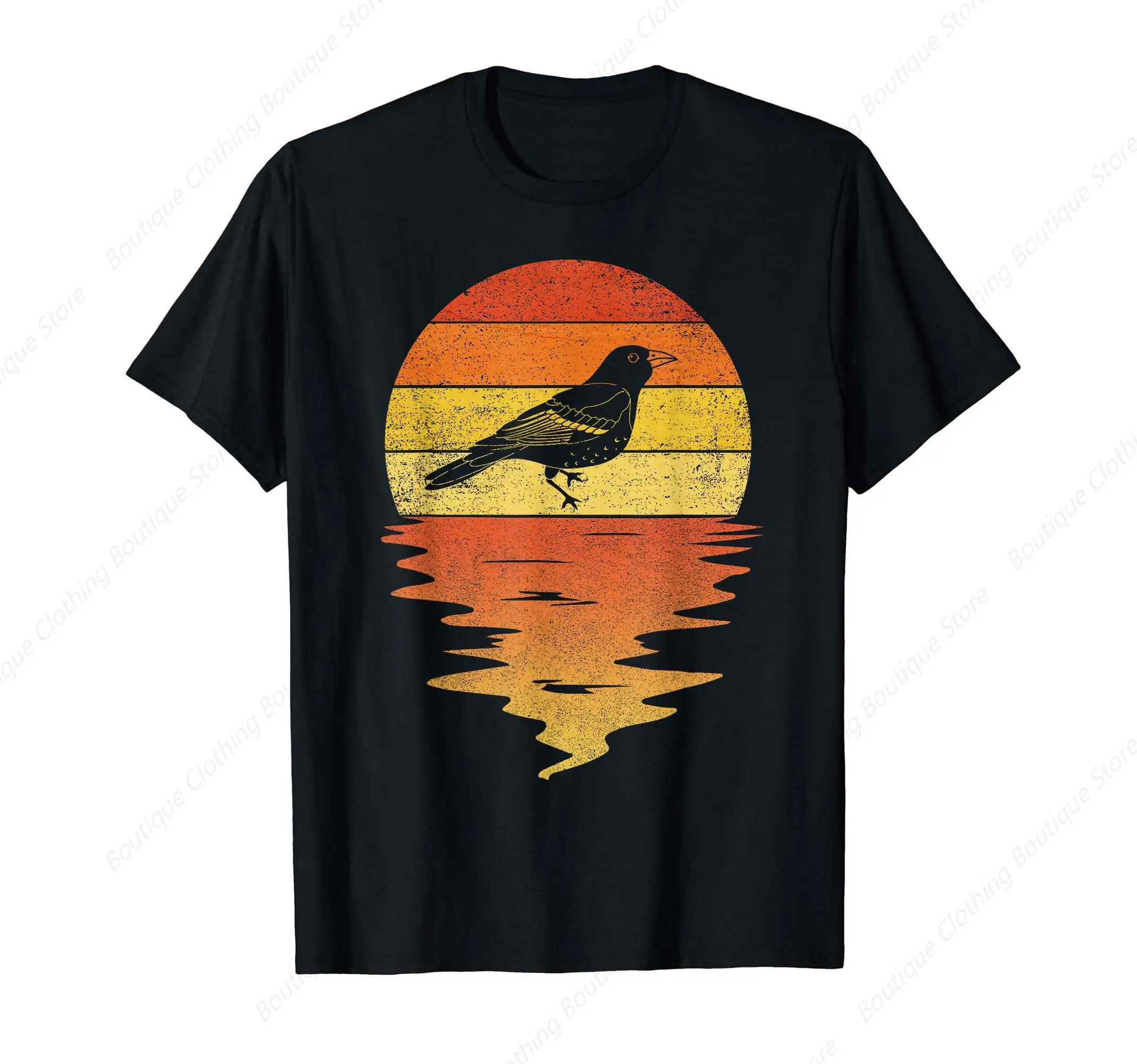 bird oriole shirt retro sunset vintage oriole birds T-Shirt