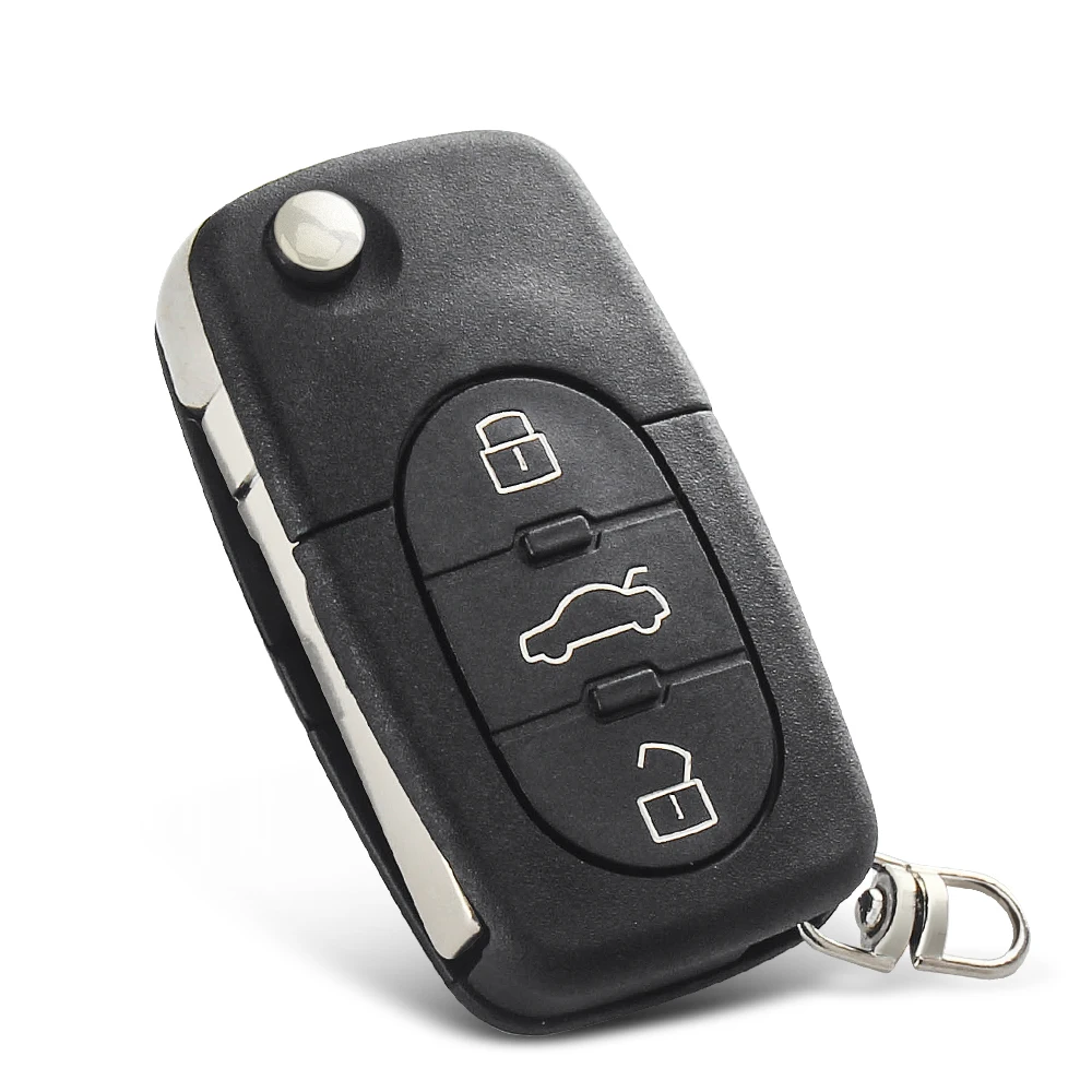 KEYYOU For Audi A3 A4 A6 A8 B5 TT RS4 Quattro 1994 - 2004 Old Models 433Mhz ID48 Chip HU66 Car Remote Flip Key 4D0837231 A K N