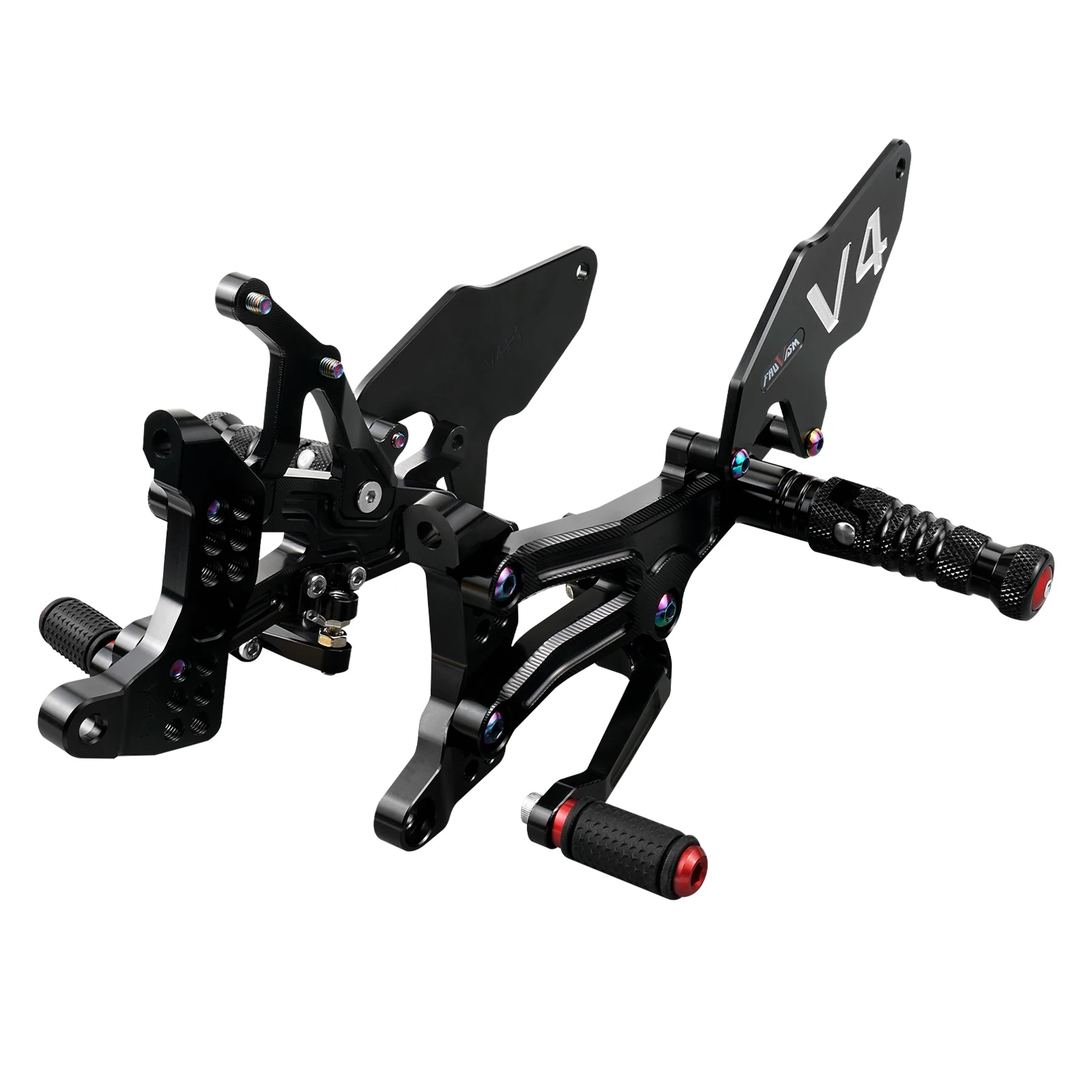 Moto Regolabile Rearset Poggiapiedi Per Ducati Panigale V4 V4R V4S 2018-2022 2019 2020 Poggiapiedi Pedane Pedane