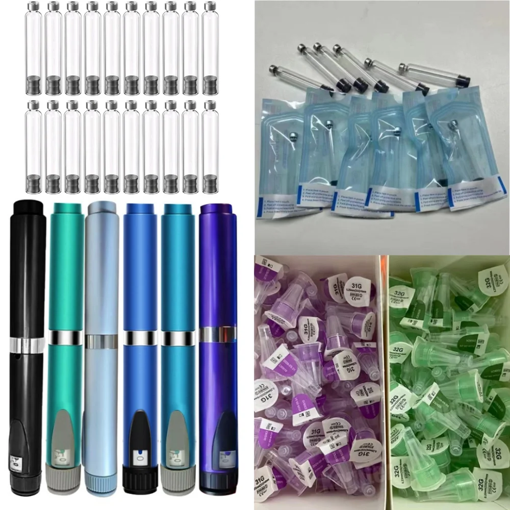 

1Set Magic Pen Tattoo Pen with 20 Disposable 3ml Empty Cassette Bottle Cartridges Kit with Lilly Insulin Pen Medical Aesthetics