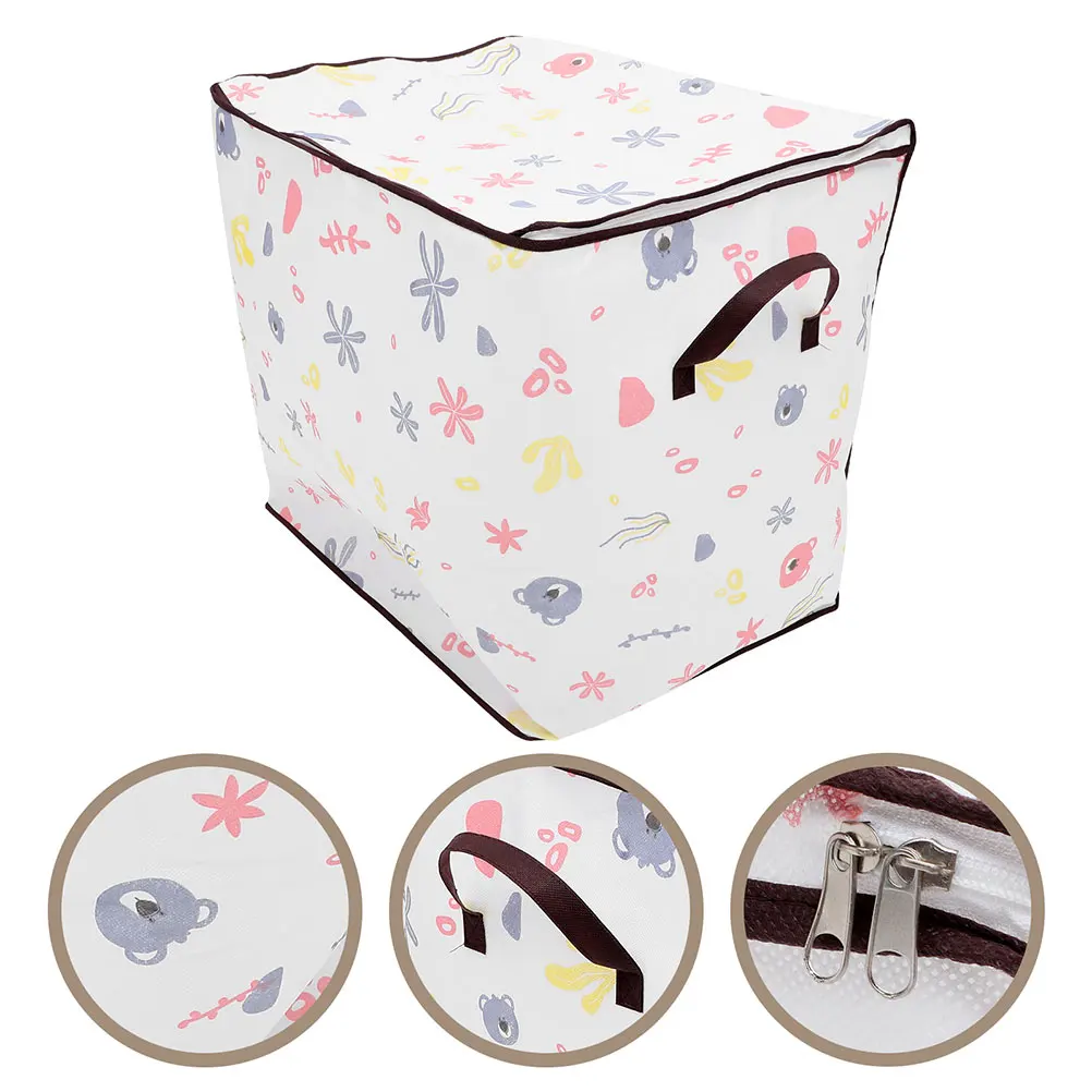 

2pcs 140L Storage Box Clothes Bag Blanket Quilt Closet Comforter Travel Large Capacity Zipper Bin Bedding Organizer