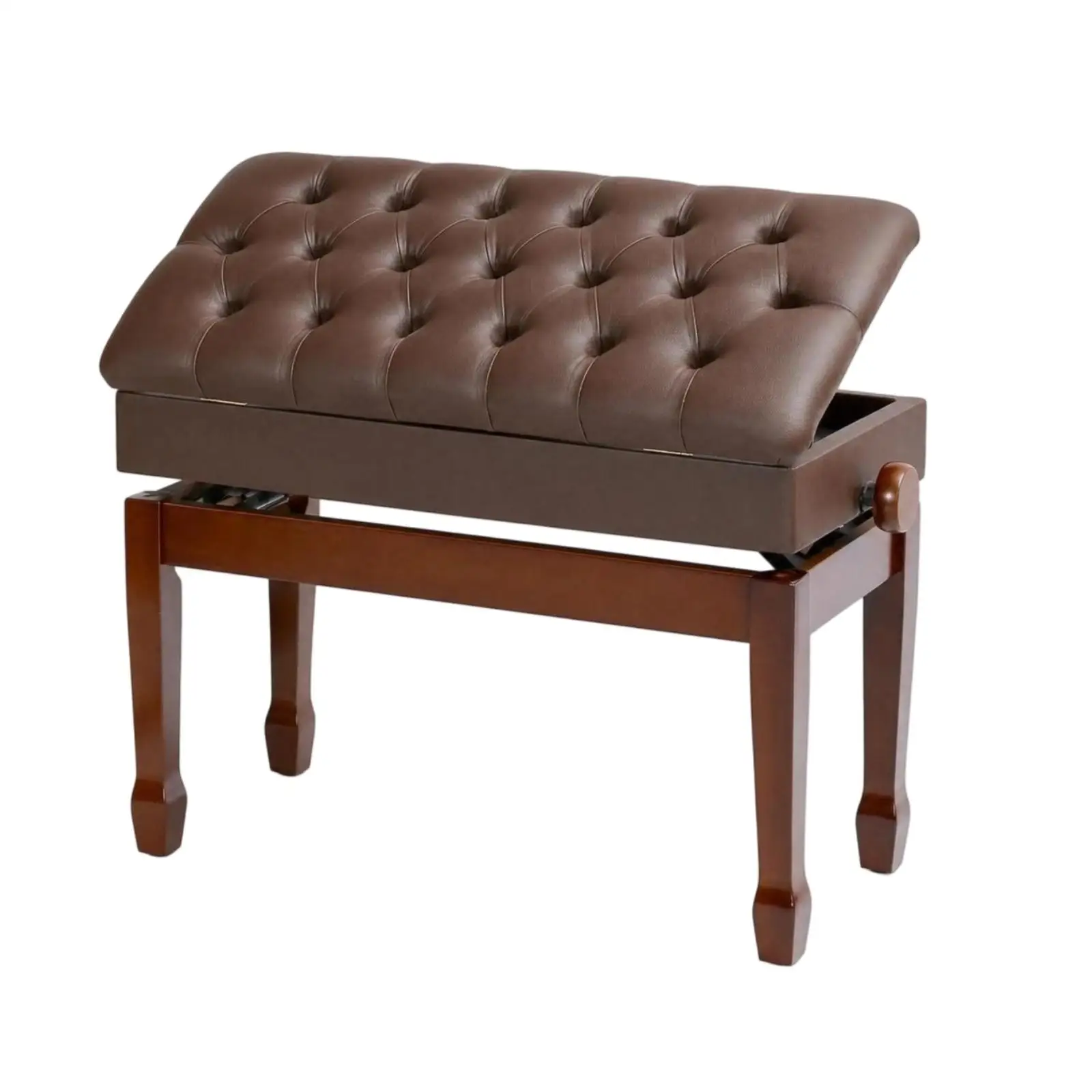 Piano Bench with Storage Wooden Adjustable Piano Bench Long-Lasting for Pianists