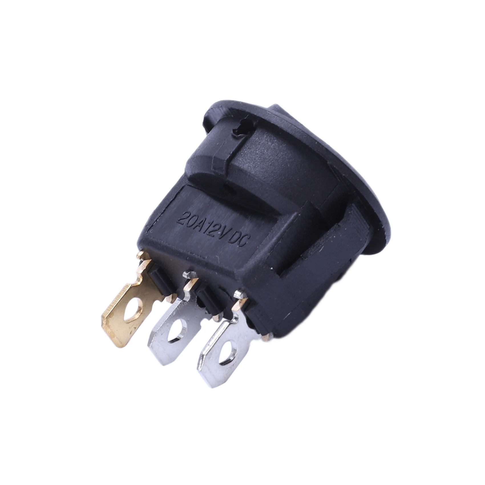 ABKQ-40 Pcs 12V 20A Amps On/Off/ 3 Position Terminal Round Rocker LED Toggle Switch Blue & Red
