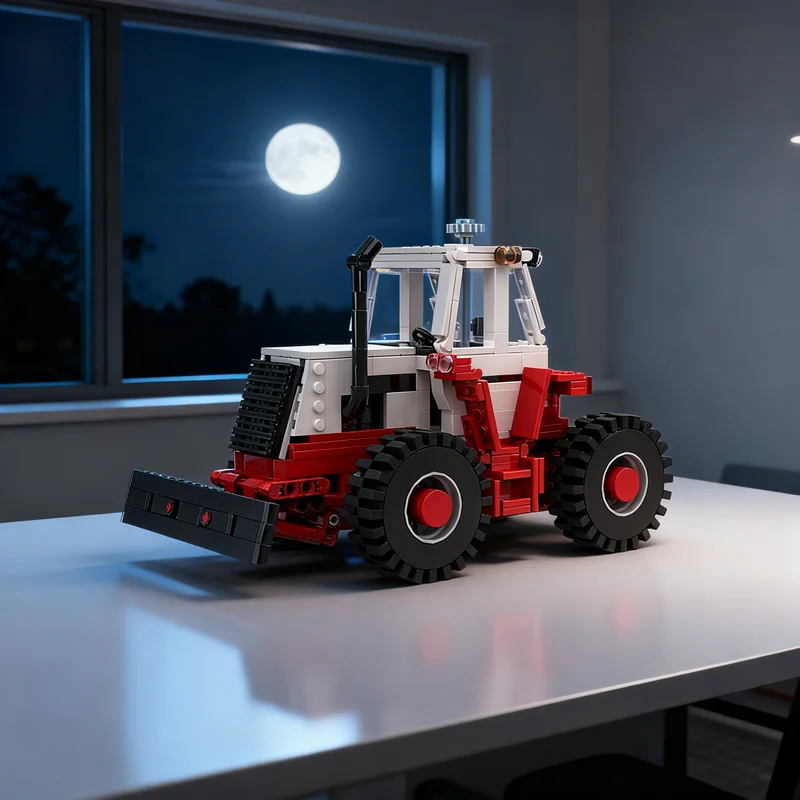 660pcs MOC Case Traction King Technical Vehicle Engineering Model Building Blocks Design Collection Parts Space Mecha Toy Gift