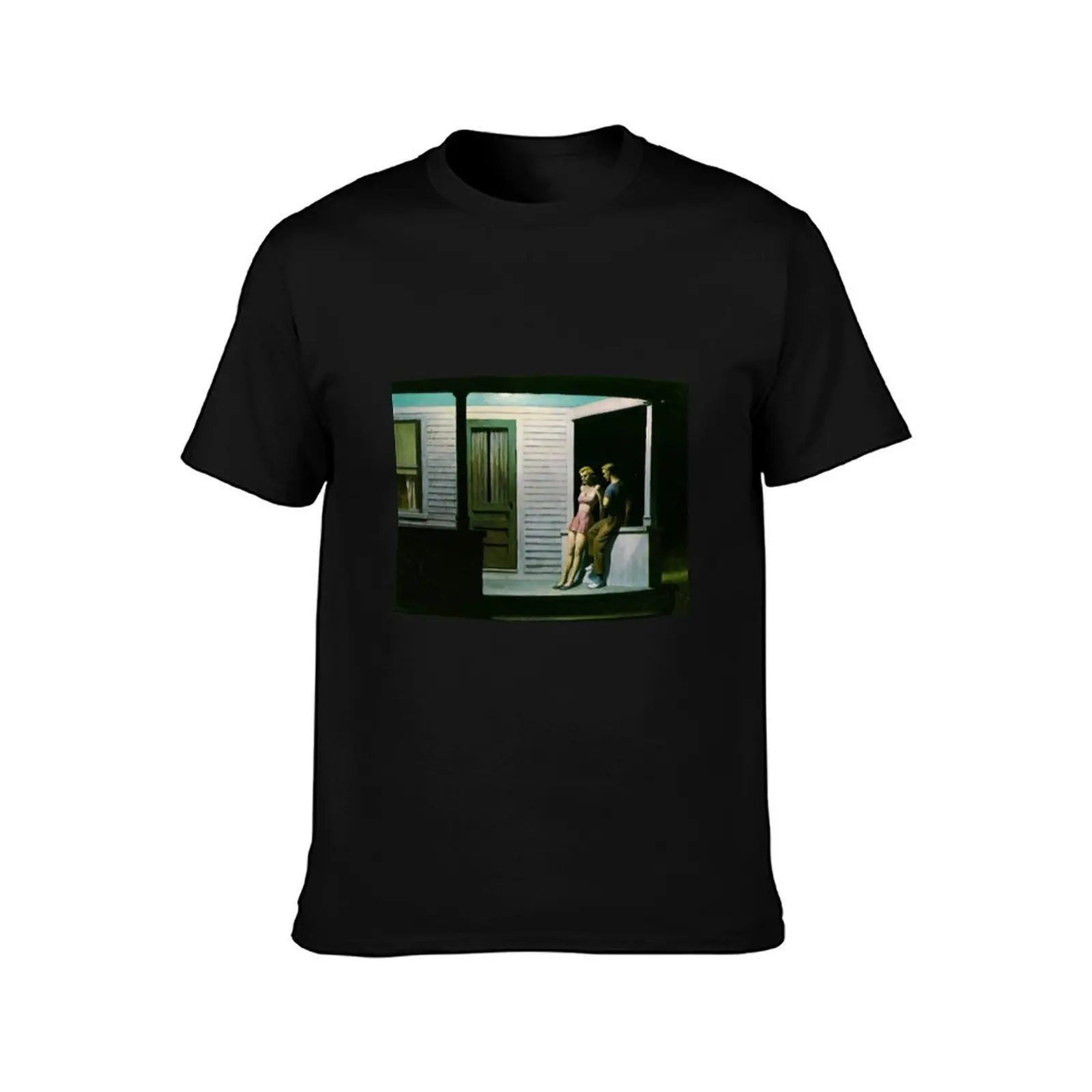 summer evening edward hopper paintings T-Shirt Relaxed Casual Short Sleeve Tee