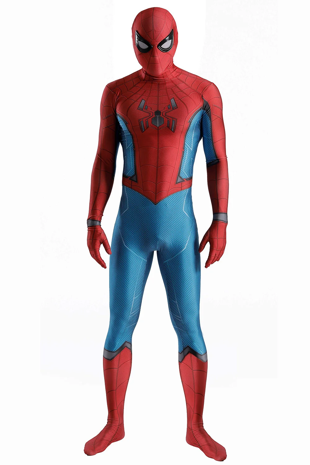 Campus Spiderman Cosplay Costume Home Coming Superhero Spandex Bodysuit Halloween Costume Spider Boy Zentai Outfit Costume Adult