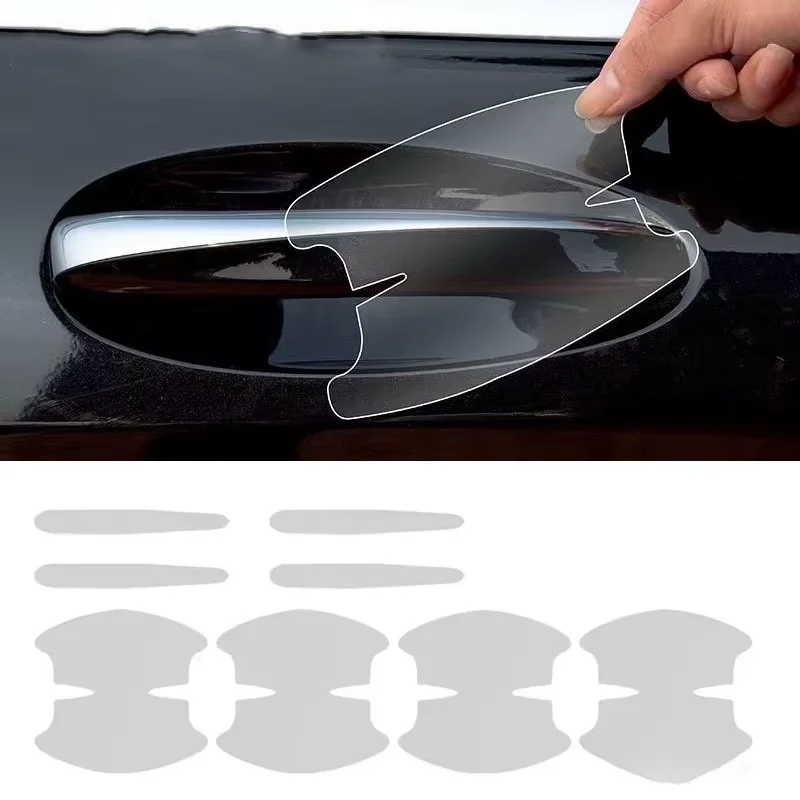 

Universal Car Door Handle Bowl Scratch Protective Stickers Transparent Car Handle Anti-collision Protection Strip