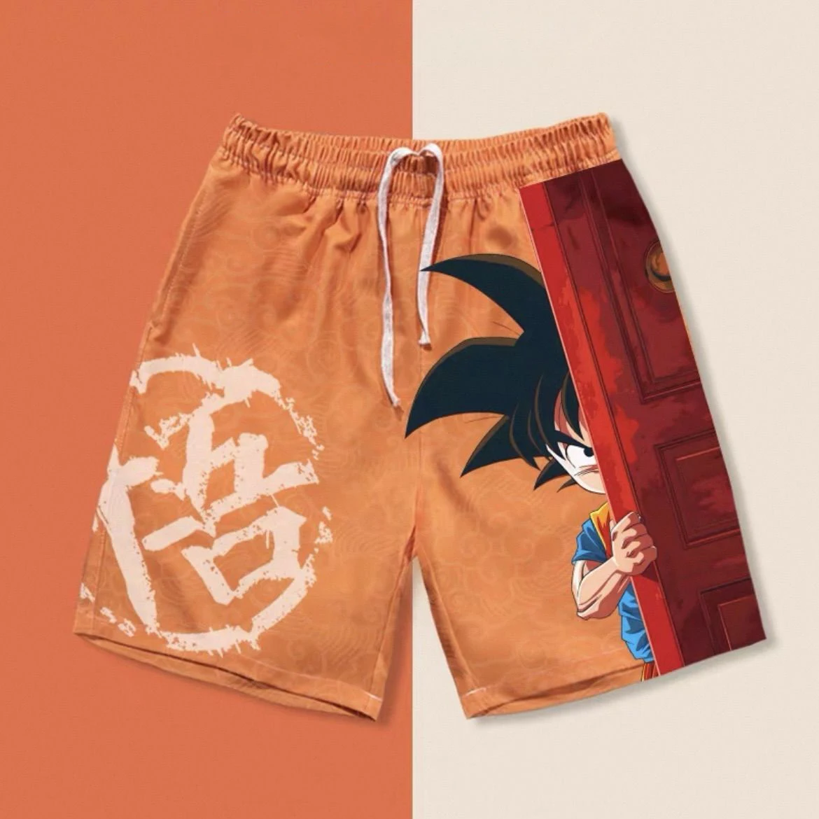 

Шорты Dragonball Anime Sun Wukong, мужские свободные шорты Dragonball, летние быстросохнущие дышащие пляжные брюки для отдыха