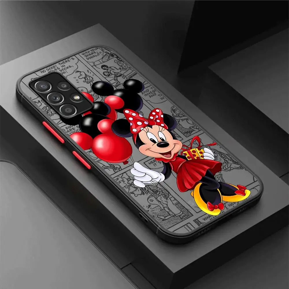 Mickey Minnie Cute Phone Case for Samsung Galaxy A12 A13 A14 A21s A22 A23 A24 A32 A33 A34 A50 A51 A53 A54 A70 A72 A73 5G Cover