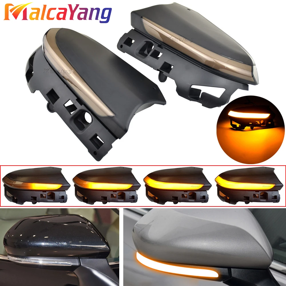 

Turn Signal Light Dynamic LED Side Mirror Sequential Parking Puddle Lamp Blinker For Toyota Camry XV70 C-HR CHR Prius XW50 PHV