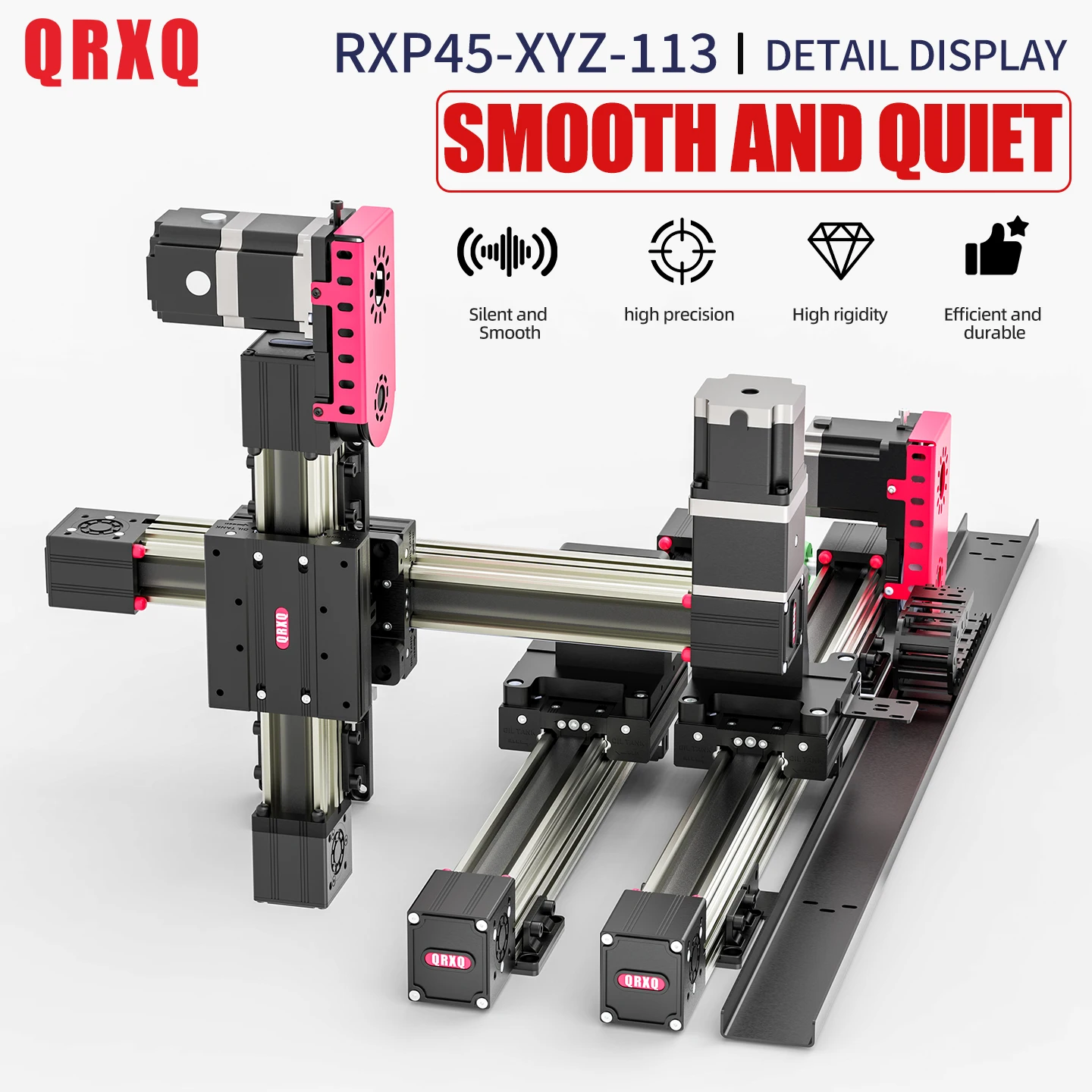 QRXQ RXP-XYZ-113 Dual Y-axis for more Stable CNC Automated Belt Module Heavy-duty new Design