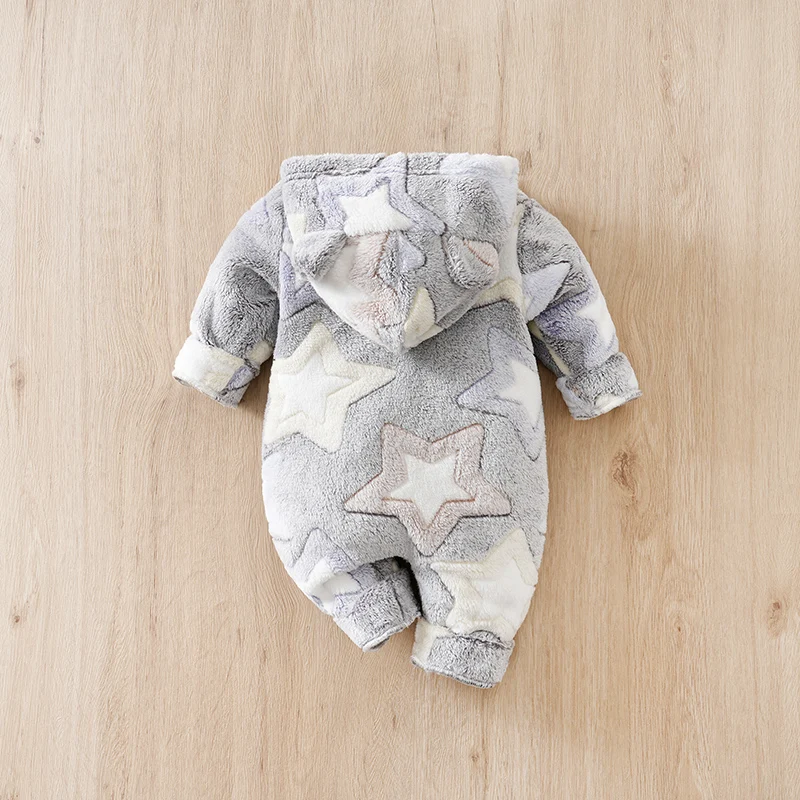 Autumn star Costume Romper Onesie 0-18 Months Newborn Knitted Print Clothes 100% Cotton Long Sleeve Infant Outfit Clothes Lovely