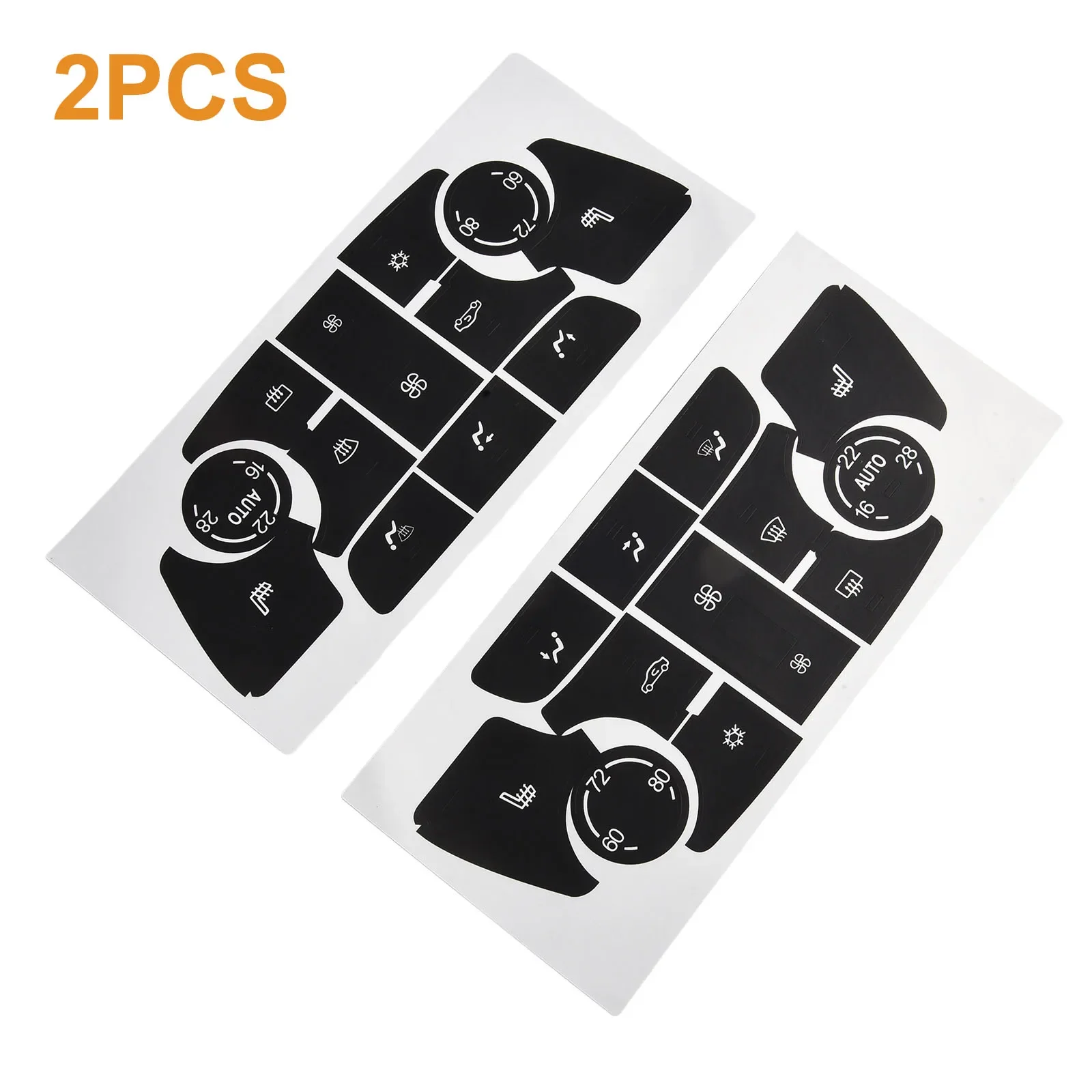 Replacement Button Decal Stickers For HVAC Climate Control Push Buttons In For Buick Verano For Encore 2013 2015