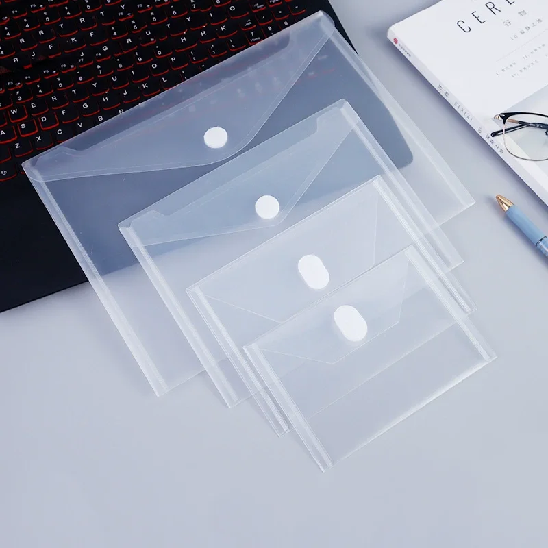A4/A5/A6/A7 البلاستيك الشفاف مجلد ملفات حقيبة مكتب مجلد مستندات طالب حقيبة أدوات مكتبية منظم الملفات حامل ملفات الورق
