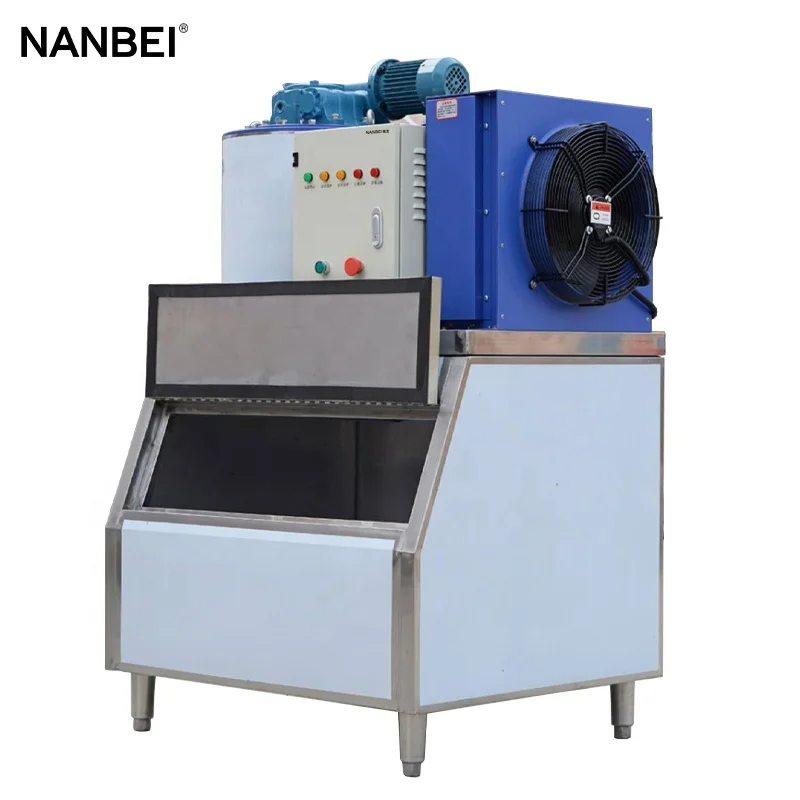 Water Cooling Auto 500kg Commercial Flake Ice Maker Machine