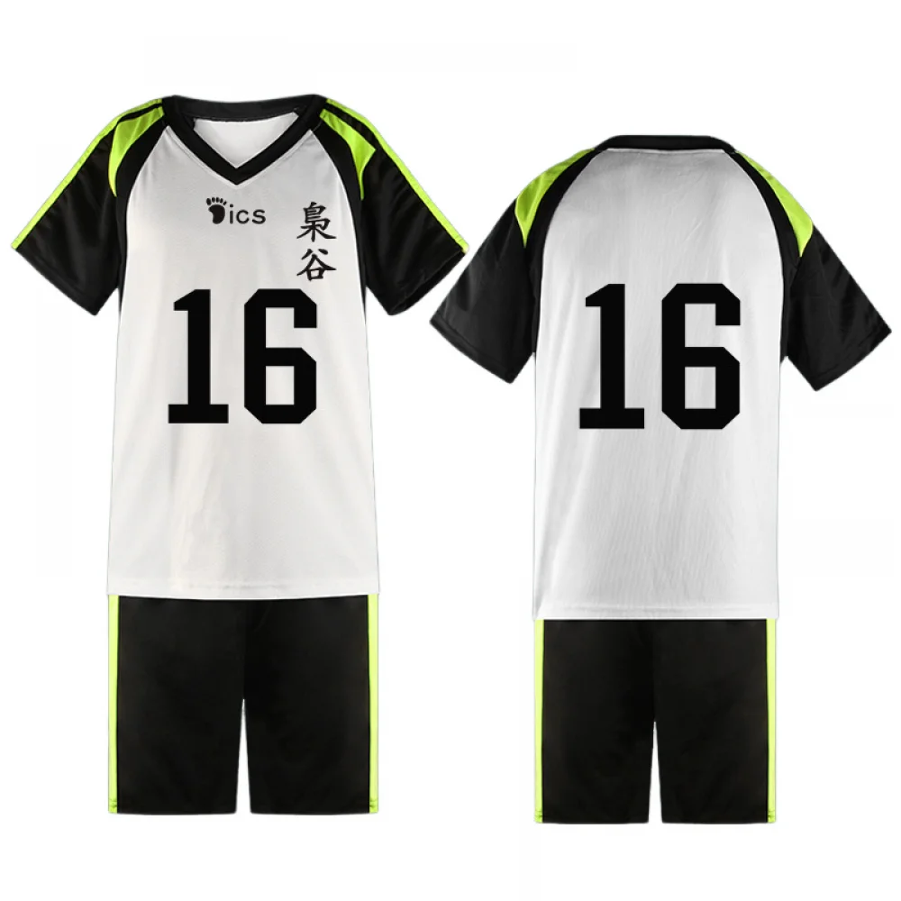 Haikyuu Fukurodani Academy Cosplay Traje para Homens e Mulheres, Uniforme de Voleibol, Jersey Sportswear, Camisa e Shorts