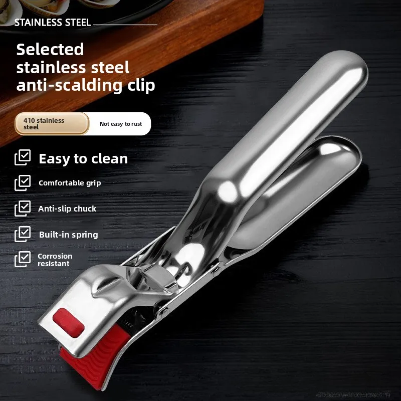 

Stainless Steel Tongs Heat-resistant and Non-slip Utensils for Handling Dishes, Trays, Baking Pans, and Other Kitchenware