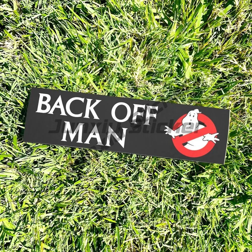 Back Off Man GHOSTBUSTERS (1984) Bumper Stickers - Movie Retro Style 80s 90s-Funny Racing Helmet Stickers