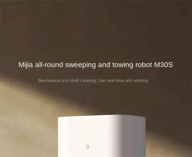 Xiaomi mijia-robô varrendo inteligente m30s, todo redondo, carregamento e fechamento automático de água