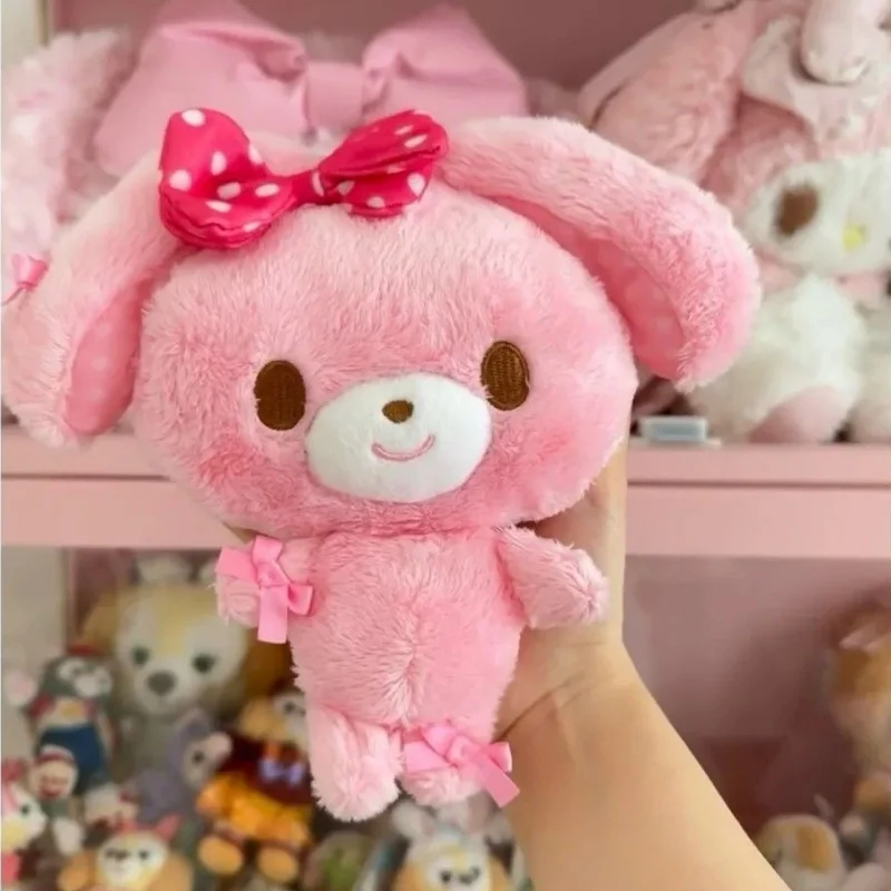 Sanrio Bonbonribbon Cartoon Leuke Roze Gevlekte Strik Pvc Schaalbare Zachte Knuffel Kaart Tas Portemonnee Auto Sleutelhanger Halloween Cadeau
