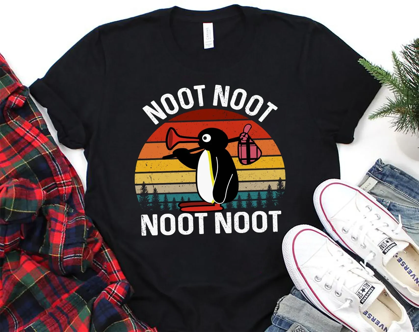 Pingu Noot Motherf ckers مضحك تي شيرت ميمي عشاق البطريق