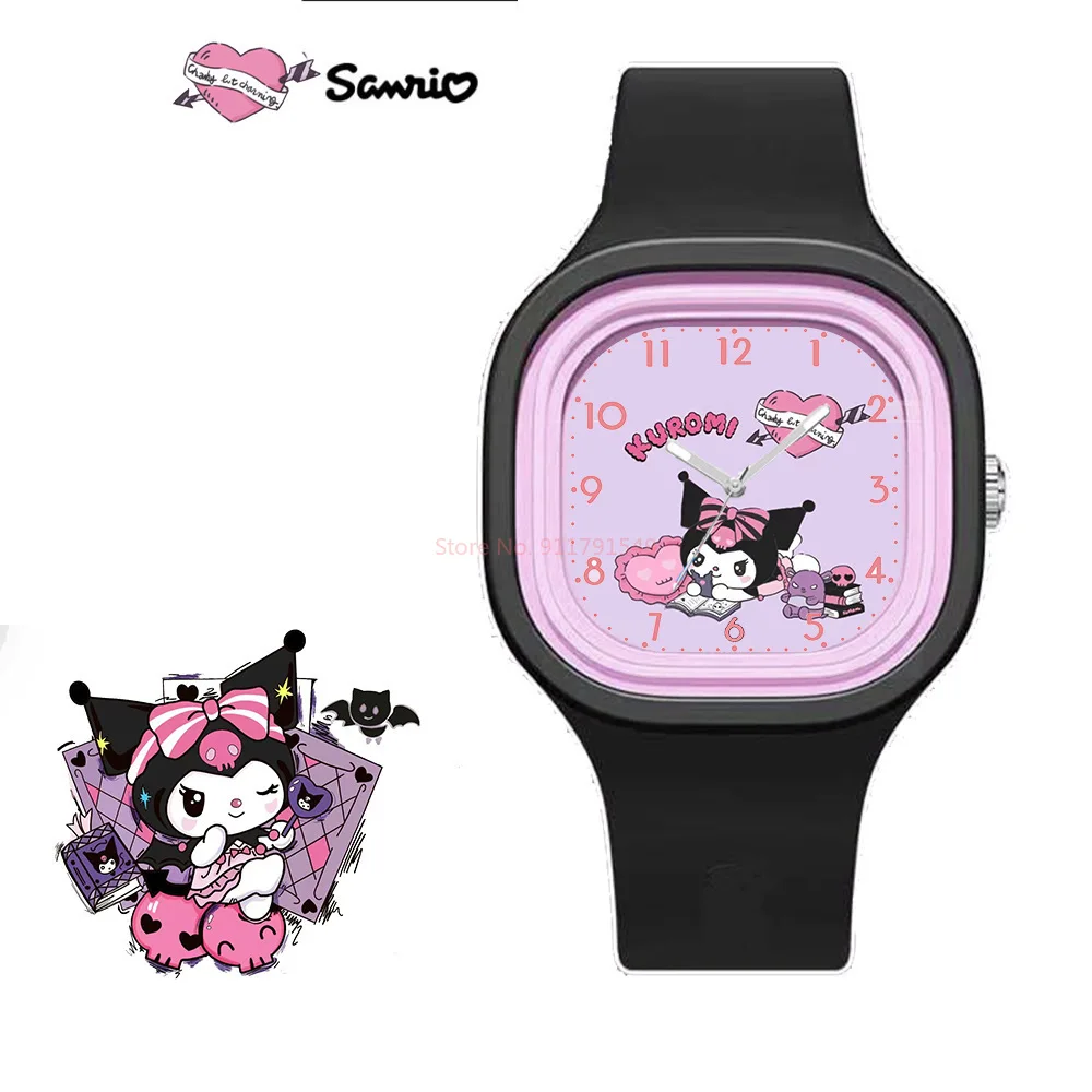 Sanrio Hello Kitty Children\'s Watch Junior High School Watch Kuromi Student Yuguigou Melody Girl Children\'s Cartoon Watch Gift