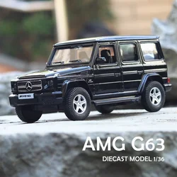 Simulation 1/36 Scale Benz G63 Off Road Vehicle Model Alloy Diecast Children Boy Car Toy Gift Collection Miniature Voiture